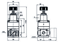 235-1137 RS PRO G 1/4 Pneumatic Regulator -