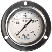 mit3-b22b38 Bourdon Analogue Pressure Gauge 400bar Back Entry 63mm Outside Diameter