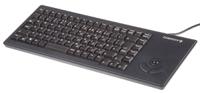 g84-5400lumgb-2 Cherry Wired USB Compact Trackball Keyboard, QWERTY (UK), Black