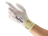 11600110 Ansell HyFlex 11-600 White Nylon Nylon Work Gloves, Size 11, Polyurethane Coating