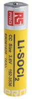 192-3536 RS PRO Lithium Thionyl Chloride 3.6V, 2/3 CS 2/3 CC Battery