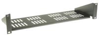 cax2ty180 CAMDENBOSS Black Cantilever Shelf, 2U, 20kg Load, 446mm x 180mm