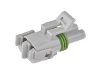 12103784 Delphi, Weather-Pack Automotive Connector Socket Grey Cable Mount 2 Way, Crimp Termination