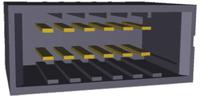 316516-2 TE Connectivity Dynamic 3000 Series Straight Through Hole PCB Header, 12 Contact(s), 5.08 mm Pitch, 2 Row, Shrouded