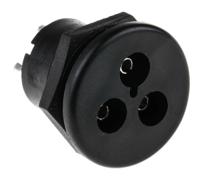 sa2404 Bulgin Power Connector Panel Mount, Solder Termination, 3A, 250 V ac