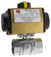 760-5618 RS PRO Ball type Pneumatic Actuated Valve, BSP 1-1/4in, 40 bar