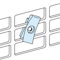 lvs03181 Schneider Electric PrismaSeT Series Clip Nut for Use with Prisma iPM L Enclosure, Prisma iPM M Enclosure, Prisma PH