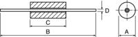 2761001112 Fair-Rite Ferrite Bead, 3.5 (Dia.) x 4.45mm (Axial), 52Ω impedance at 100 MHz