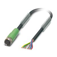 1404190 Phoenix Contact Female 8 way M8 to 8 way Unterminated Sensor Actuator Cable, 10m