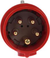 5-551-29 Legrand, P17 Tempra Pro IP44 Red Cable Mount 3P + N + E Industrial Power Plug, Rated At 16A, 415 V