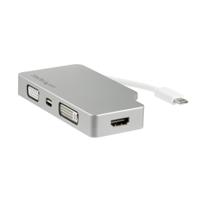 cdpvgdvhdmdp StarTech.com USB C to DVI, HDMI, Mini DisplayPort, VGA Adapter, USB 3.1, 1 Supported Display(s) - 4K @ 30Hz