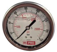 179-980 RS PRO BSP 1/4 Analogue Pressure Gauge 160bar Bottom Entry 63mm Outside Diameter