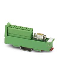 2959573 Phoenix Contact VARIOFACE SLIM LINE Series 9-Contact Female Interface Module, D-sub Connector, DIN Rail Mount, 2.5A