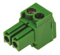 284506-2 TE Connectivity, 3.5mm Pitch, Buchanan, 2 Way, Right Angle, Pluggable Terminal Block, Plug, Cable Mount, Screw