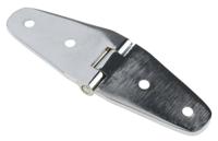 293-7695 Pinet Brass Strap Hinge, Screw Fixing, 30mm x 98.5mm x 3mm