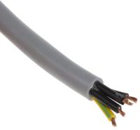 196-4669 RS PRO YY Control Cable, 4 Cores 0.75 mm², Unscreened, 50 m, Grey Polyvinyl Chloride Sheath