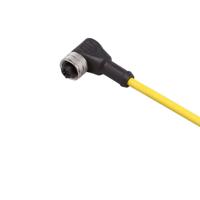 e10261 ifm electronic Right Angle Female 1 way 1/2 in Circular to Unterminated Sensor Actuator Cable, 10m