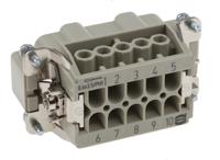 09330102601 HARTING Heavy Duty Power Connector Insert, 16A, Male, Han E Series, 10 Contacts