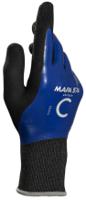 34574009 Mapa KRYTECH 574 Black, Blue High Density Polyethylene Fibre, Textile Support Nitrile Puncture & Tear Resistant Gloves,