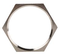 52103270 Lapp Silver Nickel Plated Brass Cable Gland Locknut, PG36 Thread