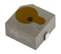457-037 RS PRO 88dB SMD Continuous Internal Magnetic Buzzer Component, 12.8 x 12.8 x 6.5mm, 4V dc Min, 7V dc Max