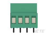 282857-3 TE Connectivity PCB Terminal Block, 3-Contact, 5.08mm Pitch, Board Mount, 1-Row