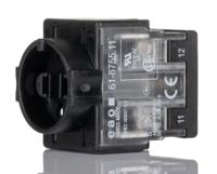 61-875511 EAO 61 Series Contact Block for Use with Series 61 Switches, 250V ac/dc, 1CO