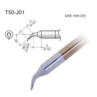 t50-j01 Hakko FX9703 3 x 3 mm Bent Soldering Iron Tip for use with FX9703