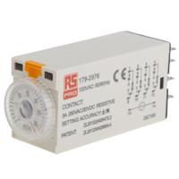 179-2976 RS PRO Plug In Timer Relay, 110V ac, 4-Contact, 1 → 30min, 1-Function, 4PDT