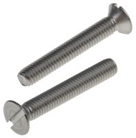 914-1655 RS PRO Slot M3 Countersunk A2 304 Stainless Steel Machine Screws DIN 963 x 20.0mm