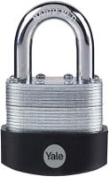 y125b501291 Yale Padlock Brass, Steel Steel Padlock, 9.5mm Shackle, 56mm Body