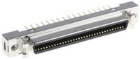 10268-6212pc 3M, 102 Female 68 Pin Straight Through Hole PCB D-sub Connector 1.27mm Pitch, Solder, Quick Latch