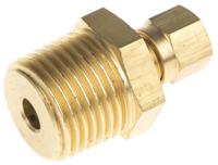 286-771 RS PRO 1/2 BSPT Compression Fitting for Use with Thermocouple or PRT Probe, 6mm Probe, RoHS Compliant Standard