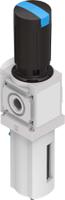 ms6-lfr-12-d6-erv-as Festo MS6-LFR Polycarbonate Filter Regulator, 40μm, G 1/2, Automatic, 12 bar, 529182