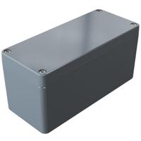 01231011 Rose Aluminium Standard Series Grey Die Cast Aluminium Enclosure, IP66, IK09, Grey Lid, 230 x 100 x 110mm