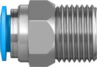 qs-12-12-20 Festo QS Series Straight Threaded Adaptor, R 1/2 Male to For tubing outside diameter 12 mm, Threaded-to-Tube Connection