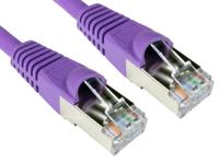 251-5193 RS PRO, 2m Cat6a, Purple RJ45 to Male RJ45 Male, S/FTP Shielded, Terminated LSZH Sheath