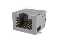 rje3b1886401 Amphenol Communications Solutions RJE3B18864 Series Female Ethernet Connector, Surface Mount, Cat6, EMI Shield 1 Port 8