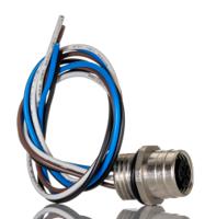 1200845107 Brad from Molex Female 4 way M12 to 4 way Free End Sensor Actuator Cable, 300 mm