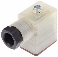 933571100-gml-209-nj-led-24-ye-black Hirschmann GML 2P+E DIN 43650 B, Female Solenoid Valve Connector with Indicator Light, 24 V Voltage