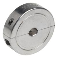 ensp30-6mm-a Ruland Shaft Collar, Two Piece, Clamp Screw, Bore 6mm, OD 30mm, W 8mm, Aluminium
