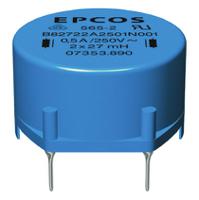 b82722a2202n001 EPCOS 2.2 mH ±30% Ferrite Power Line Choke, 2A Idc, 130mΩ Rdc 250 V ac, B82721A