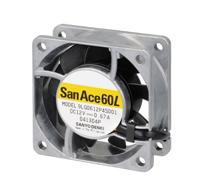 9lg0612p4j001 Sanyo Denki 9LG Series Axial Fan, 12 V dc, DC Operation, 65.9m³/h, 4.68W, 390mA Max, 60 x 60 x 25mm