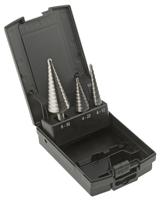 05332 EXACT 3-Piece Step Drill Bit Set for Metal, 30mm Max, 4mm Min, HSS Bits