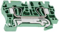 1632080000 Weidmuller 2-Way ZPE4 DIN Rail Earth Terminal Block, 26 → 10 AWG Wire, Clamp, Wemid Housing