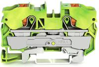 2210-1207 WAGO  TOPJOB S, 2210 Series Green/Yellow, 10mm², Single-Level, Push-In Cage Clamp Termination, ATEX