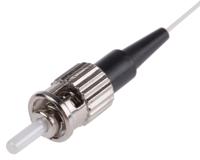 536-8648 RS PRO ST to Unterminated Simplex Multi Mode OM2 Fibre Optic Cable, 50/125μm, Orange/White, 1m