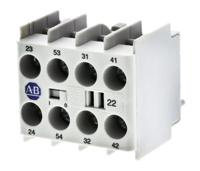 100-kfc22 Allen Bradley Auxiliary Contact Block, 4 Contact, 2NC + 2NO, Snap-On 100K