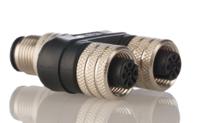 1200685105 Brad from Molex 4 Pole M12 Plug to 4 Pole M12 Socket Adapter
