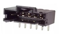 5-103635-5 TE Connectivity AMPMODU MTE Series Right Angle Through Hole PCB Header, 6 Contact(s), 2.54 mm Pitch, 1 Row, Shrouded